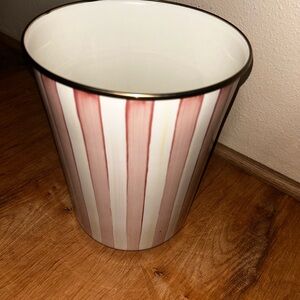 Mackenzie Childs retired pattern- Bathing Hut trash can